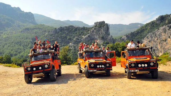 Belek Adventures Jeep Safari med offroad-ture, frokost og tur/retur-transport