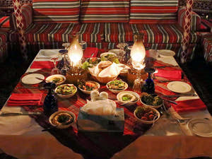 Dinner in Dubai Desert Safari