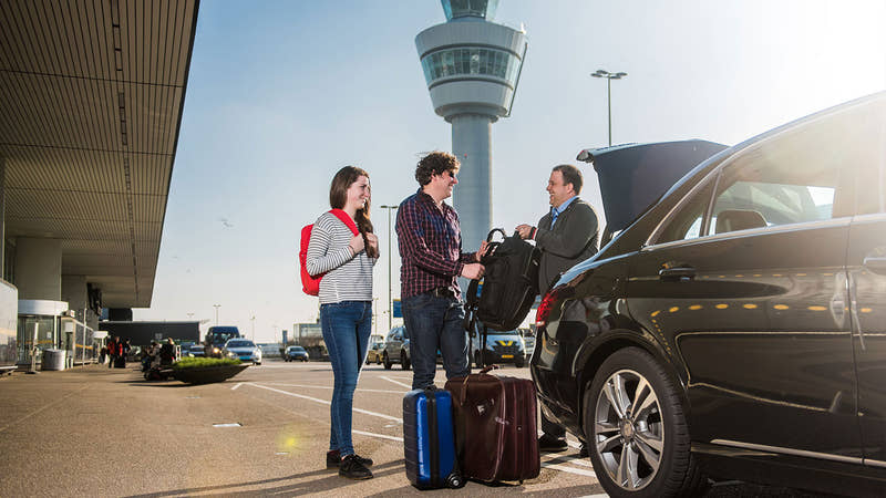 Afhentning i lufthavnen