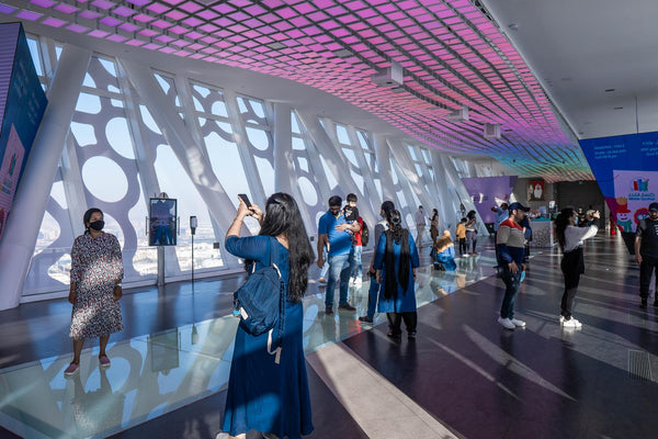 People inside Dubai Frame