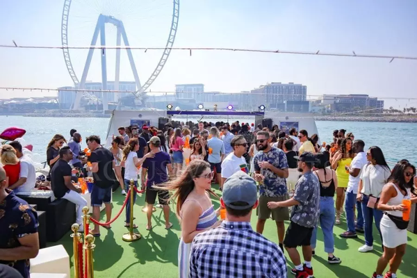 People enjoying Grand Yacht Party