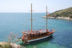 Kusadasi nationalpark bådtur med frokost og returtransport