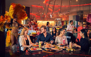 Bufet kolacyjny Saffron w Atlantis The Palm w Dubaju