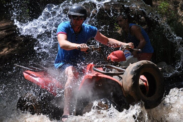 Man riding a Quad Bike