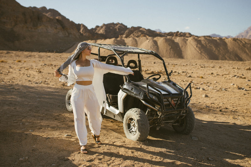 Woman with Quad Bike