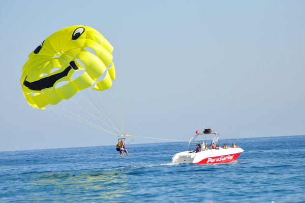 Couple Parasailing