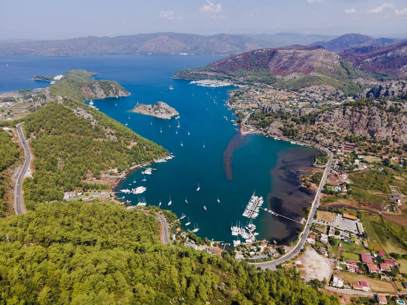 Marmaris Hisaronu Bootstour zu den Ägäischen Inseln mit Mittagessen & Transfer