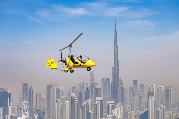 Dubai Privat Gyrocopter Flyvning 20 Minutters Tur