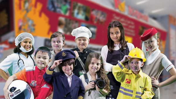Kids in Kidzania Abu Dhabi