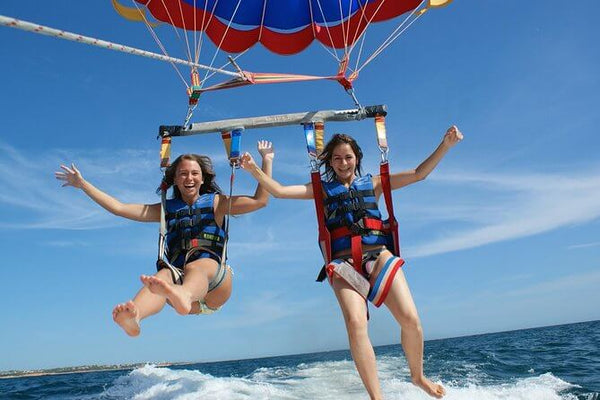 Girls Parasailing
