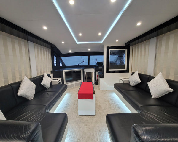 inner side of Dubai Private Luxury Yacht Rental Majesty 63ft