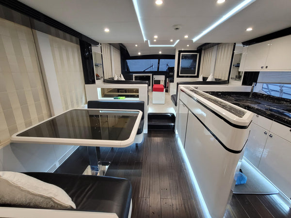 Interior of Luxury Yacht Majesty 63ft
