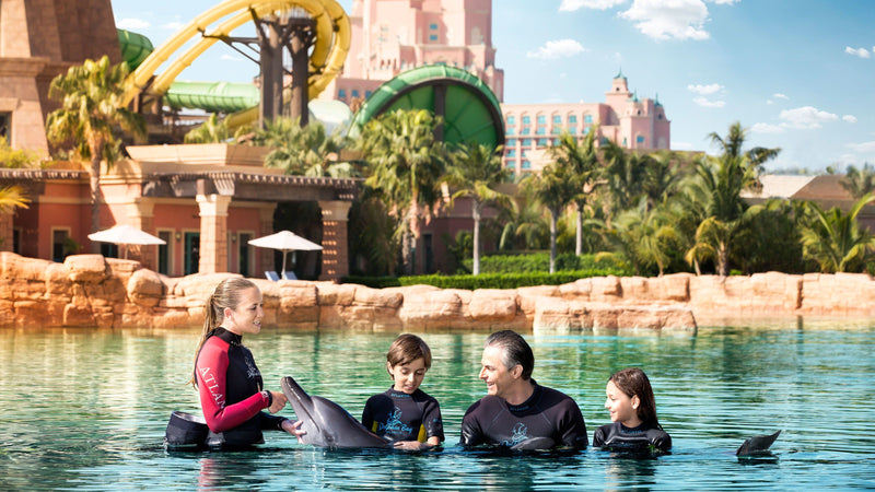 Аквапарк Atlantis Aquaventure в Дубае с дельфинами