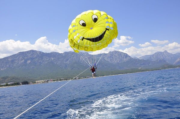 Man enjoying Parasailing