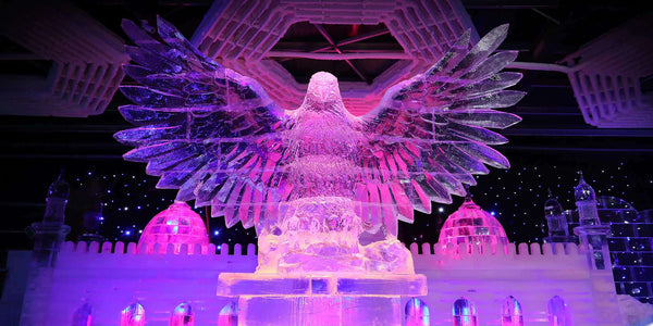 Dubai Garden Glow'un Buz Parkı bölümü,