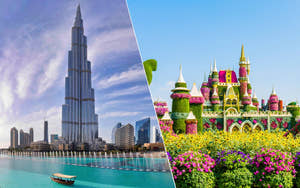 Burj Khalifa & Miracle Garden