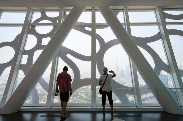 People inside Dubai Frame