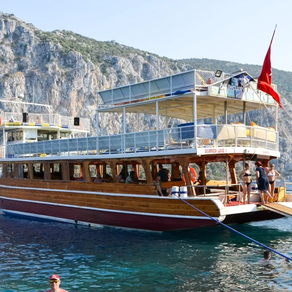 Экскурсия на лодке по Эгейским островам Мармарис-Хисароню, обед, безалкогольные напитки и трансфер