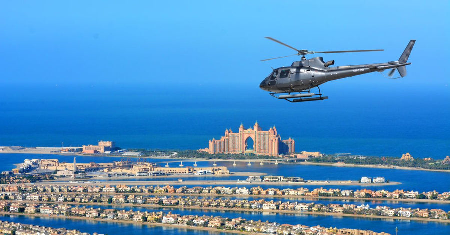So buchen Sie eine Helikopter-Tour in Dubai mit Kryptowährung