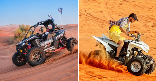 Quad Bike vs Dune Buggy in Dubai Desert