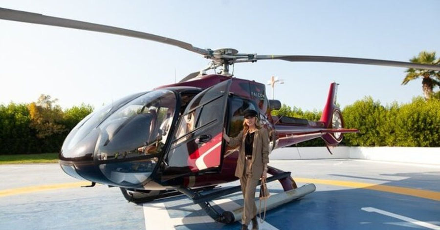 So buchen Sie sicher eine private Helikopter-Tour in Dubai mit Bitcoin.