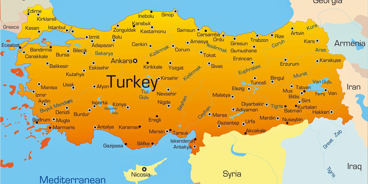 turkey provinces map