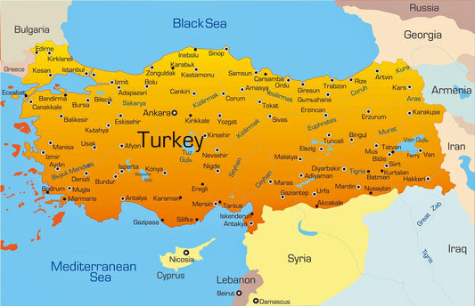 turkey provinces map