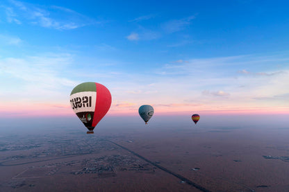 Dubai Hot Air Balloon Flights With Vintage Car Ride, International Breakfast, and Roundtrip Transfers