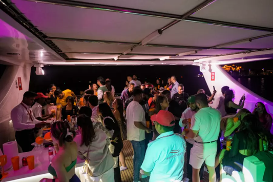 Crowd at Grand Yacht Party Dubai