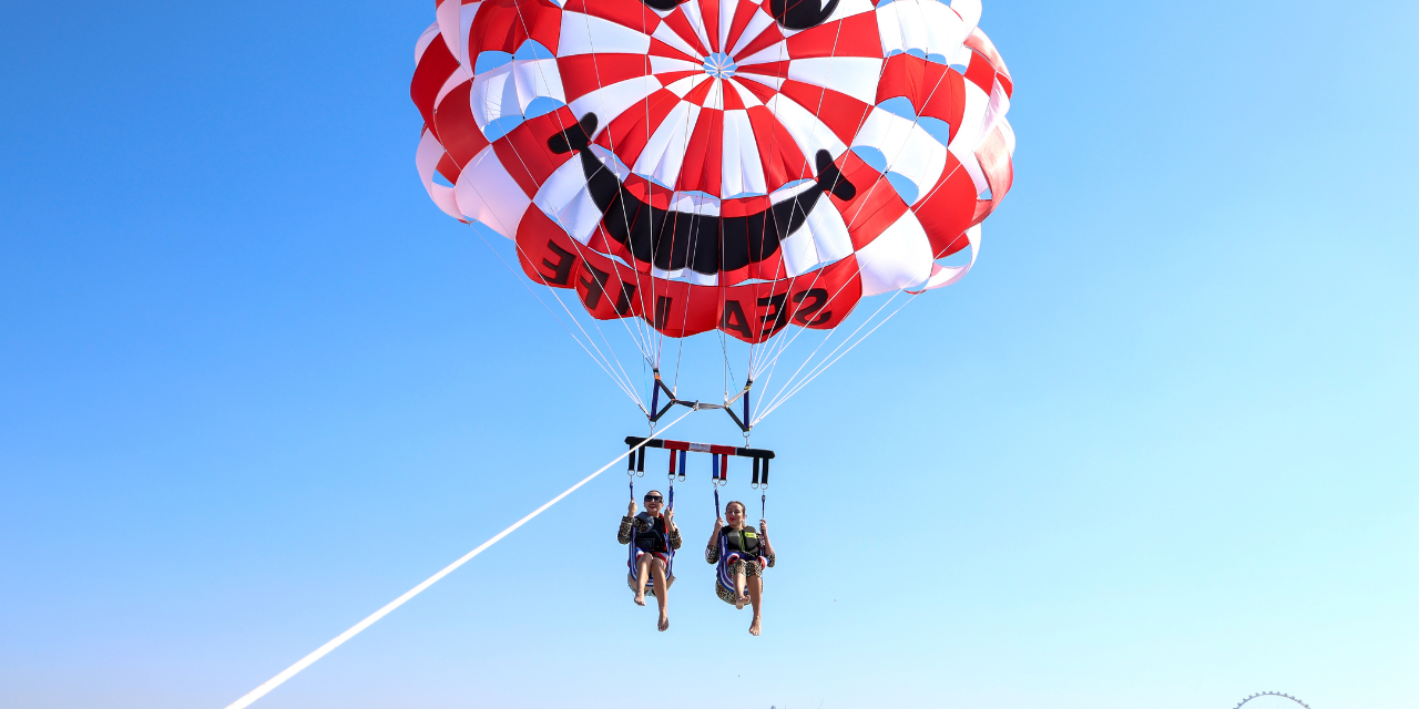 Girls Parasailing 