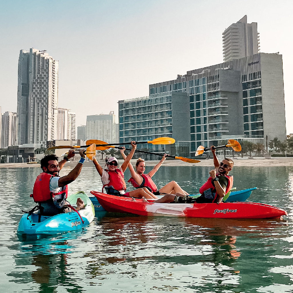 People Kayaking in Dubai