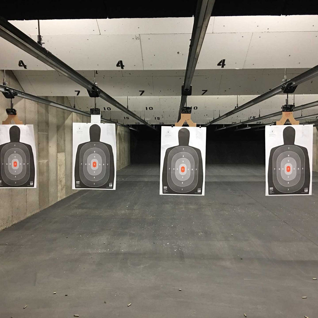 Targets in a shooting range