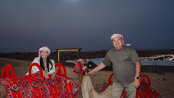 Couple with camels