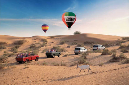 Dubai Overnight Desert Safari With Hot Air Balloon Flight & Breakfast