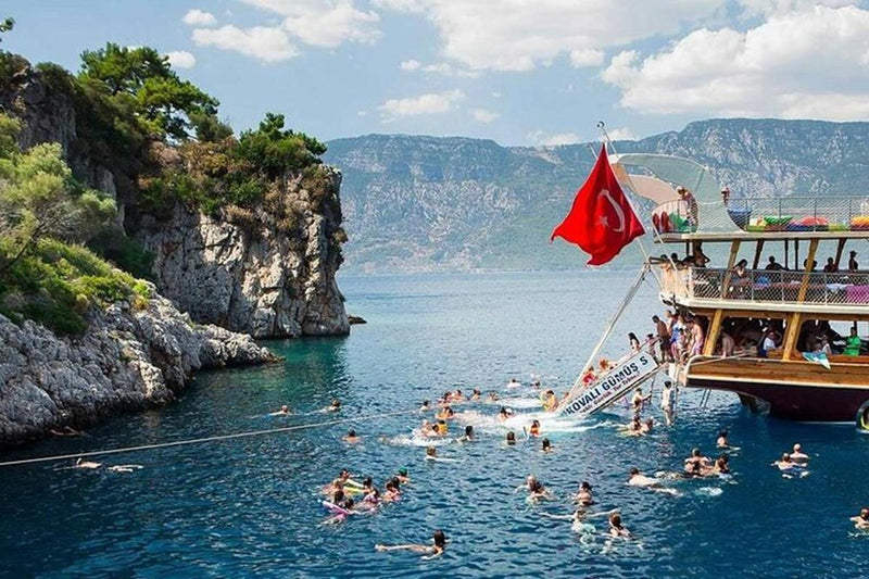 Bodrum Dalyan-krydstogt, Turtle Beach og mudderbade med frokost og tur/retur-transport