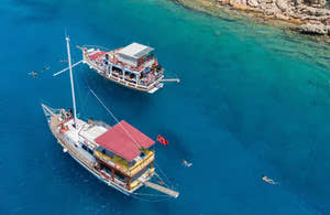 Piratbådstur i Bodrum