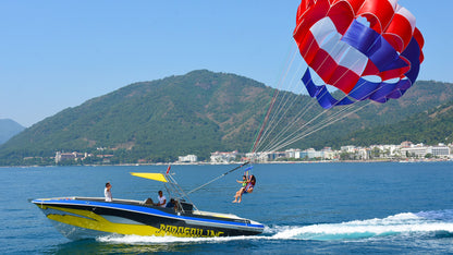 Couple Parasailing 