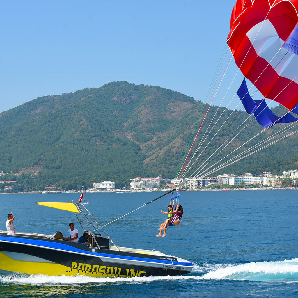 Couple Parasailing 