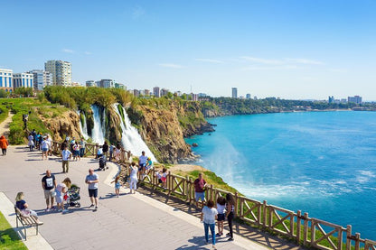 Antalya City Tour visiting Waterfall, Boat tour, BBQ Lunch & Transfer