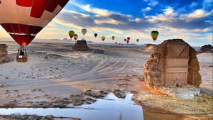 Lot balonem w AlUla