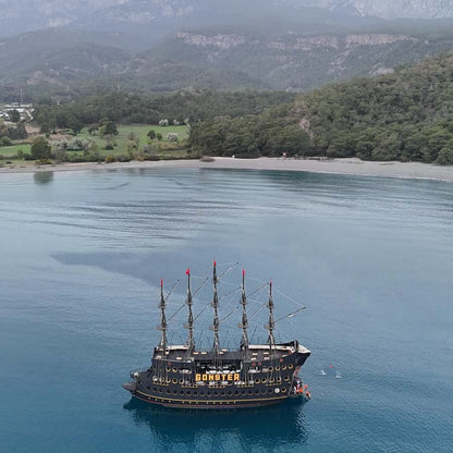 Gonster Pirate Boat Tour with BBQ Lunch, & Transfer from Antalya