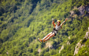 River Rafting & Zipline Combo Tour