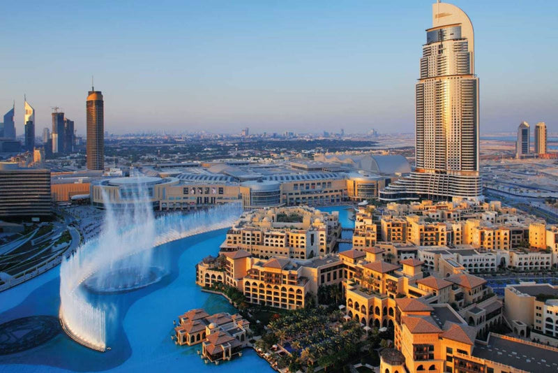 iconic skyline of Downtown Dubai