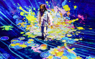 Kid in TeamLab Phenomena Abu Dhabi