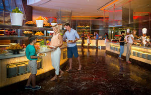Bufet kolacyjny Saffron w Atlantis The Palm w Dubaju