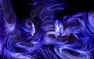 Girl in TeamLab Phenomena Abu Dhabi