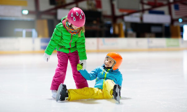 Kids in Dubai Ice Rink 