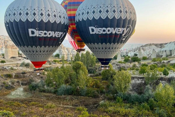 Luftballonflyvning i Kappadokien i Soğanlı-dalen