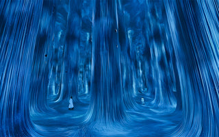 Girl in TeamLab Phenomena Abu Dhabi