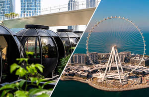 Dünyanın en yüksek gözlem tekerleği, Birleşik Arap Emirlikleri'nin Dubai kentindeki Bluewaters Adası'nda yer almaktadır.
